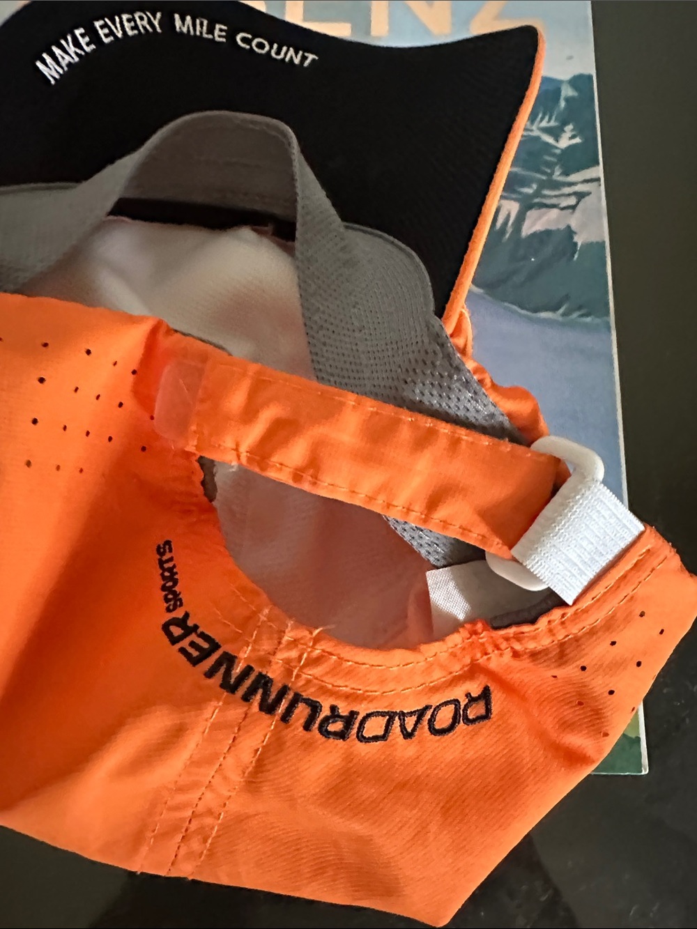 Orange Performance Running Hat - Picture 3 of 3